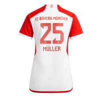 Echipament fotbal Bayern Munich Thomas Muller #25 Tricou Acasa 2023-24 pentru femei maneca scurta
